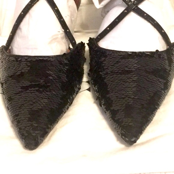 🎁 Coach Holiday Flats With Sequins SlingBack 9.5 👠 🎁🥿🥿 NEW WITHOUT BOX! 🌹 - Picture 7 of 8